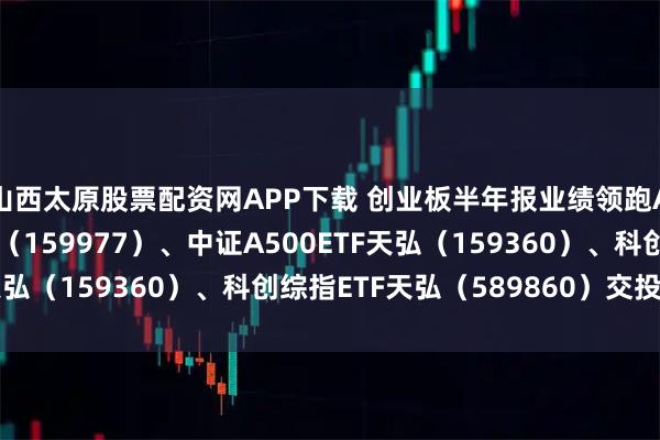 山西太原股票配资网APP下载 创业板半年报业绩领跑A股,创业板ETF天弘(159977)、中证A500ETF天弘(159360)、科创综指ETF天弘(589860)交投活跃